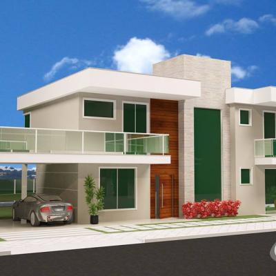 Mega Projetos Fachada Casa Residencial Nova Guarapari Espirito Santo