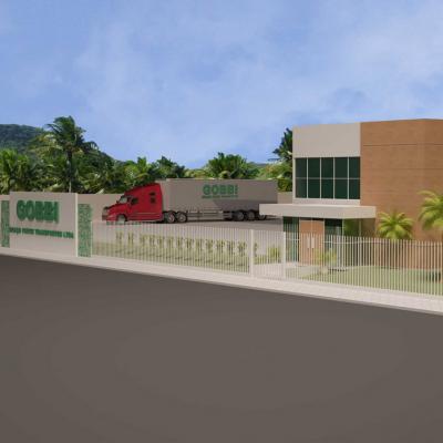 Mega Projetos Fachada Comercial Transportadora Gobi Guarapari Es 2
