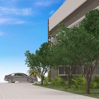 Mega Projetos Fachada Comercial Estacionamento Clinica Vitalle Guarapapri Es