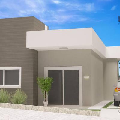 Mega Projetos Casa 03 Fachada Residencial Enseada Construtora Laviola Nova Guarapari Espirito Santo