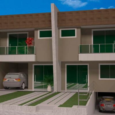 Mega Projetos Casas Fachada Res. Paradella Muquicaba Guarapari Espirito Santo 1