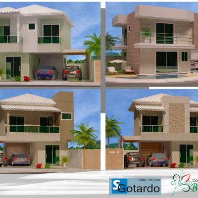 Mega Projetos Casa 01 Fachada Sgotardo Residencial Bromelias Sao Judas Tadeu Guarapari Espirito Santo 01