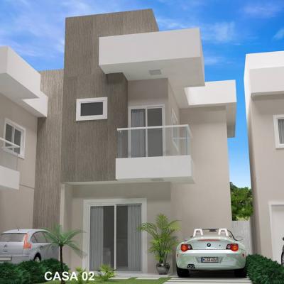 Mega Projetos Casa Fachada Condominio Treviso Santa Monica Guarapari Espirito Santo 02