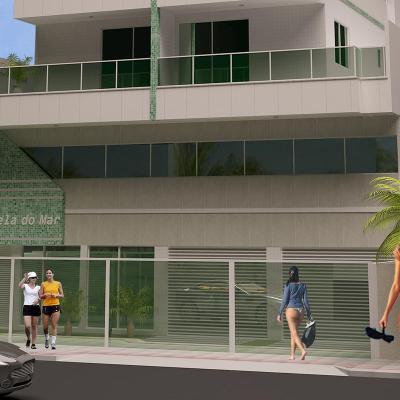 Mega Projetos Fachada Residencial Estrela Do Mar Praia Do Morro Construtora Moreira Guarapari Es Apartamentos