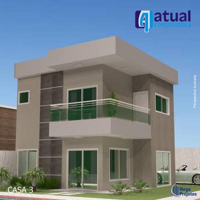 03 Mega Projetos Casa Fachada Residencial El Shaddai H Atual Construtora Santa Monica Guarapari Espirito Santo