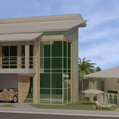 Mega Projetos Casas Fachadas Unifamiliar Praia Do Morro Guarapari Espirito Santo